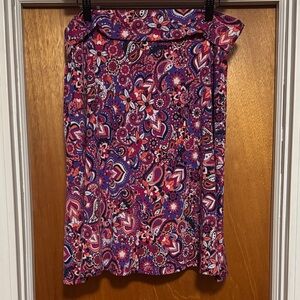 Lularoe Paisley Skirt Sz XL Pink, Orange and Purple